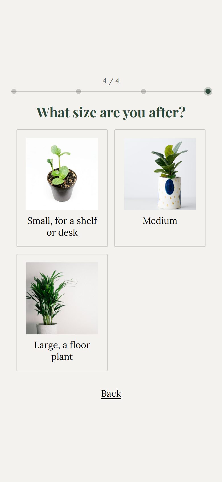 Plant finder on a phone